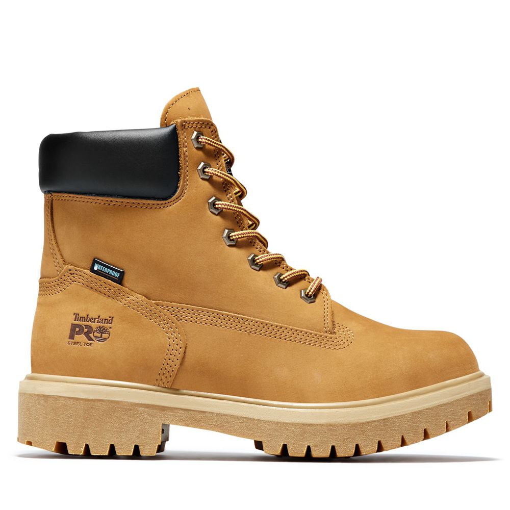 Timberland Pro Μποτακια Ανδρικα Καφε - Direct Attach 6" Steel Toe - Greece 6023984-QM